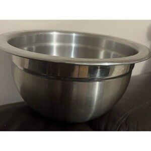 RSVP Endurance 3 Qt Stainless Steel Mixing Bowl 18/10 Heavy Duty Wide Rim